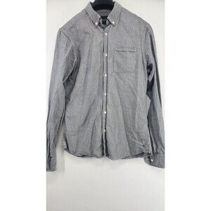 SCOTCH & SODA Men S Gray Slim Fit Front Pocket Long Sleeve 100% Cotton Shirt